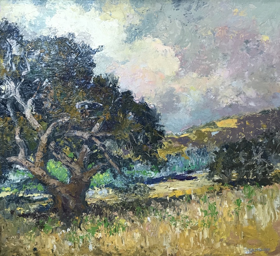 THOMAS ARNOLD McGLYNN - "The Oak" - Oil on Board - 19" x 21"