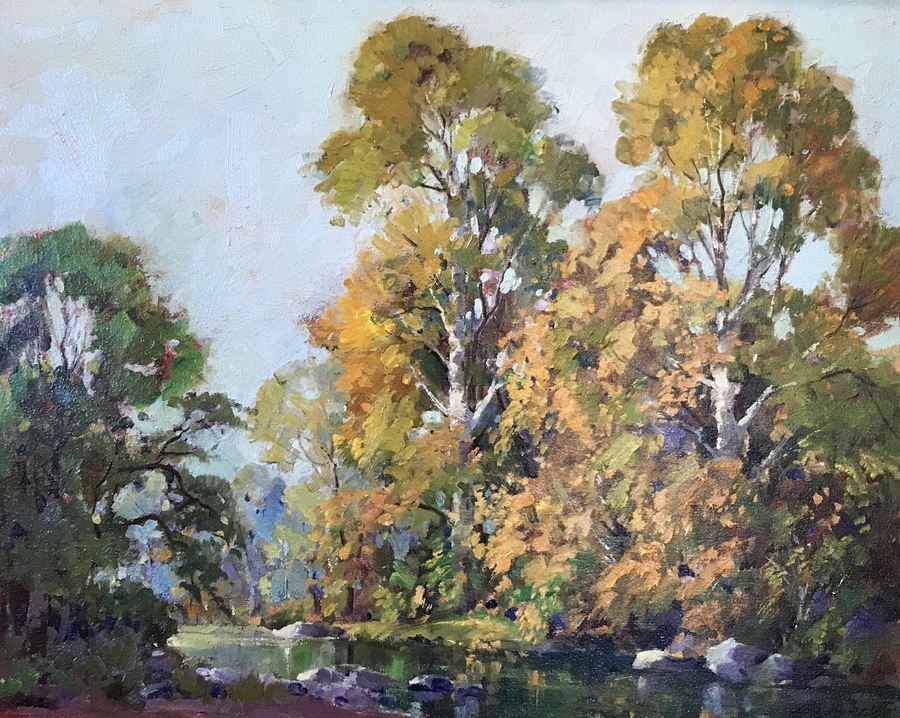 GEORGE DEMONT OTIS - "The Mighty Alders" - Oil - 24" x 30"