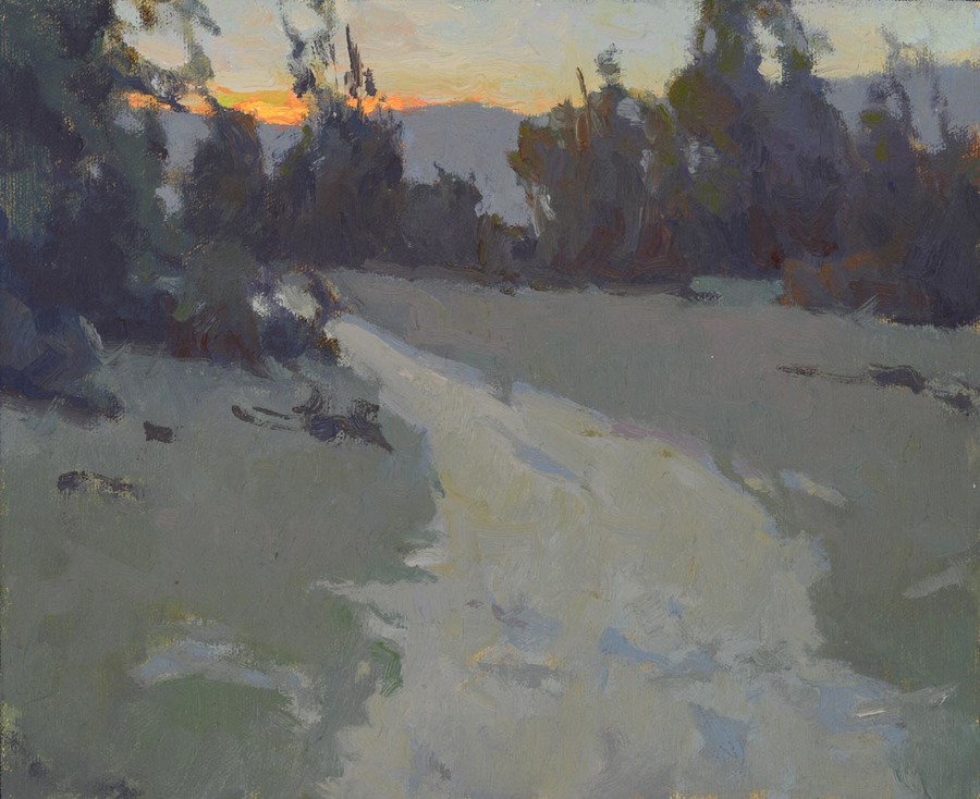 JENNIFER MOSES - "The Gloaming" - Oil - 9" x 11"