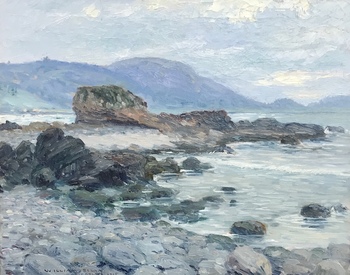 WILLIAM POSEY SILVA - Stewart's Beach - Oil on Canvas - 16" x 20"