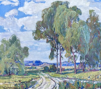 PAUL LAURITZ - "The Old Road, Laguna" - Oil - 32" x 36"